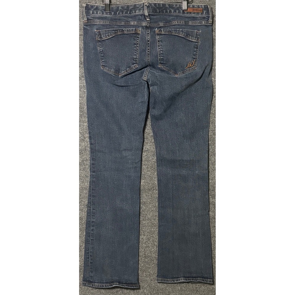 EXPRESS Jeans Barely Boot Stella Low Rise Dark Wash Denim Women's Size 12R - Picture 2 of 8
